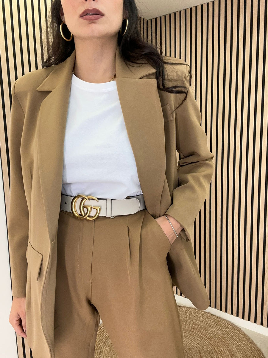 Tailleur Giacca E Pantalone Gamba Dritta