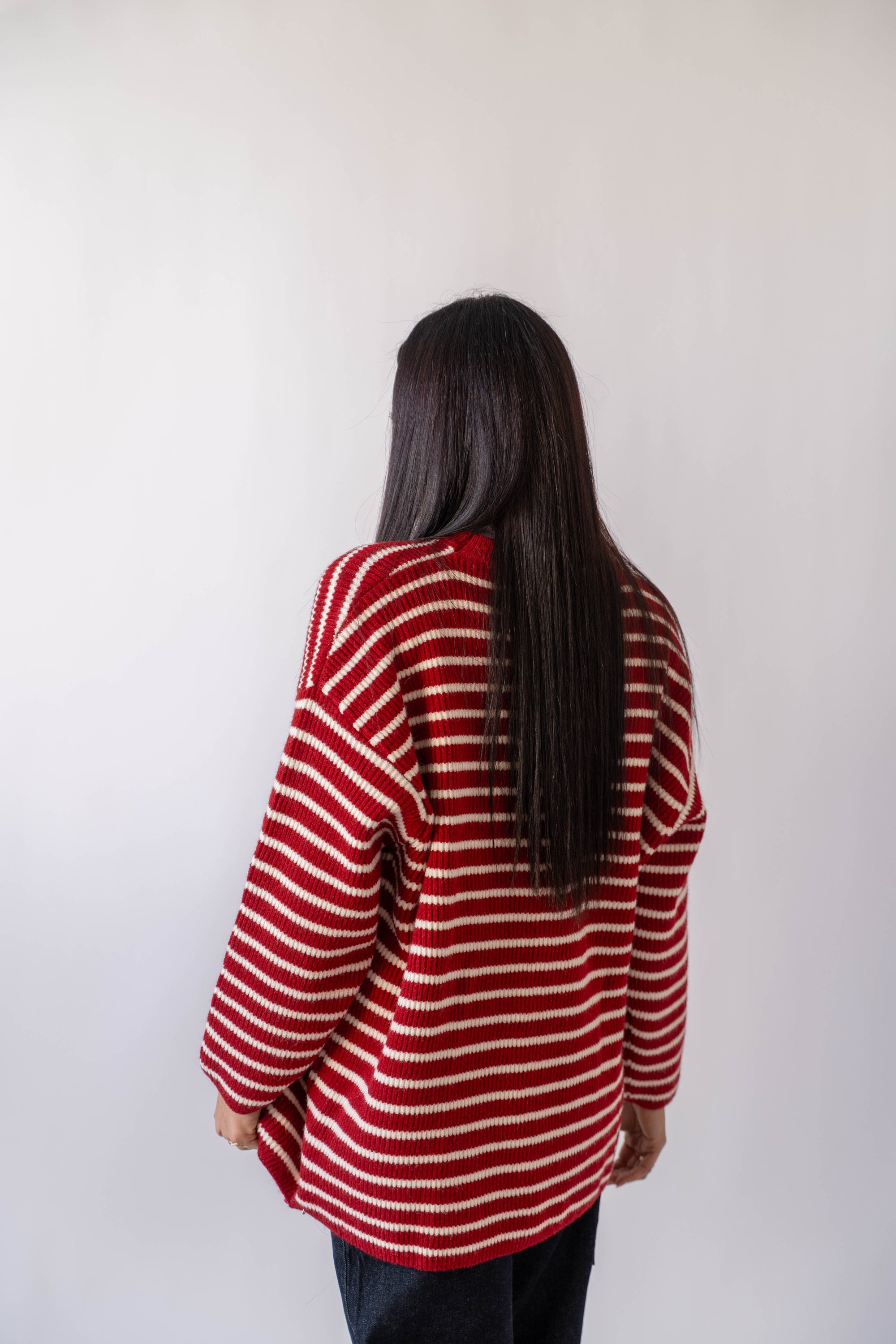 Maglione Over A Righe