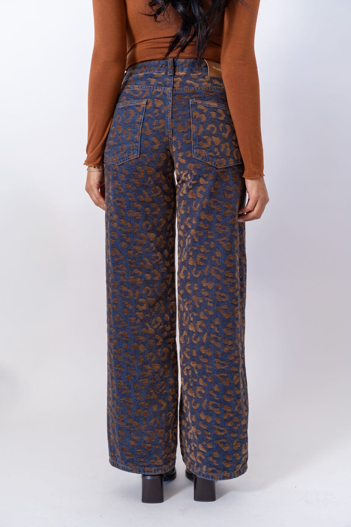 Jeans Leopard Velvet
