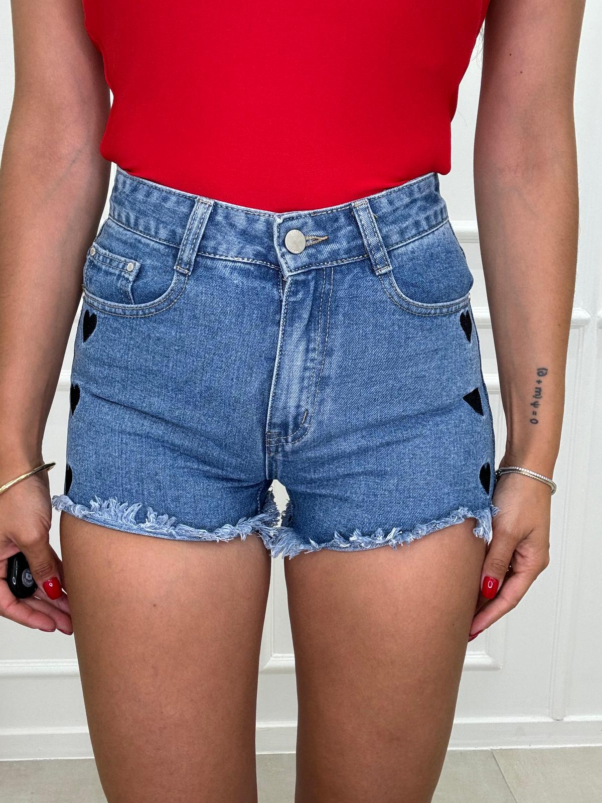 Shorts Con Cuori