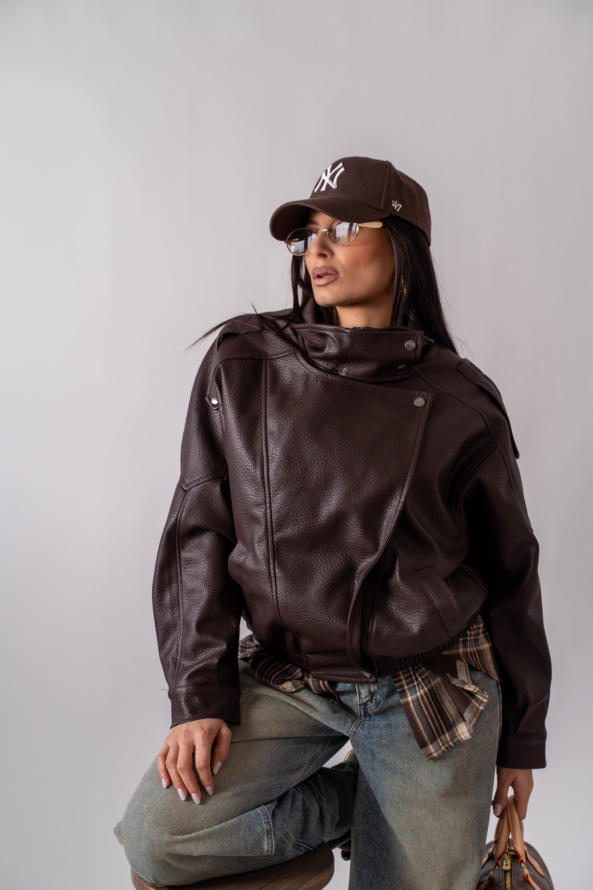 Giubbotto In Ecopelle Margot