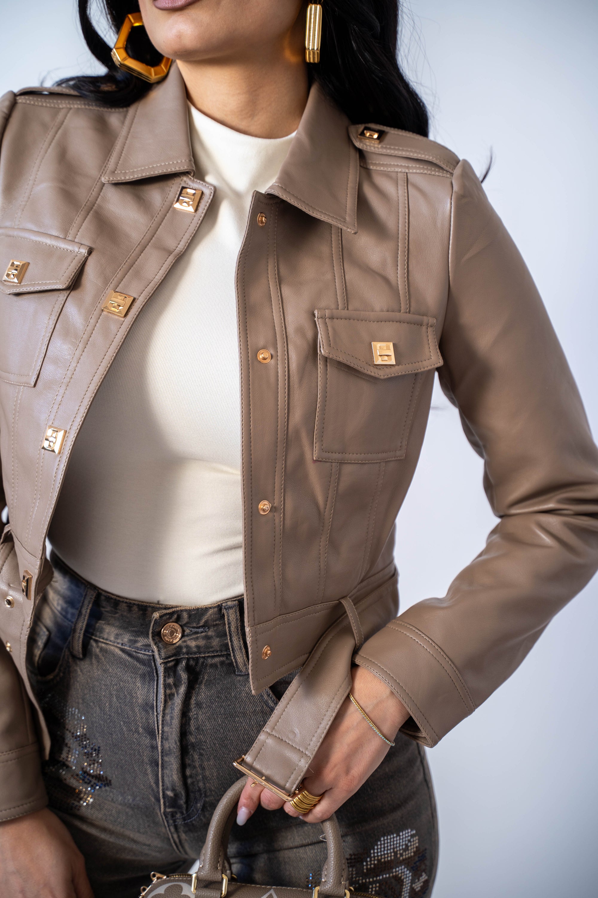 Chiodo In Ecopelle Loren - Stylish Moda