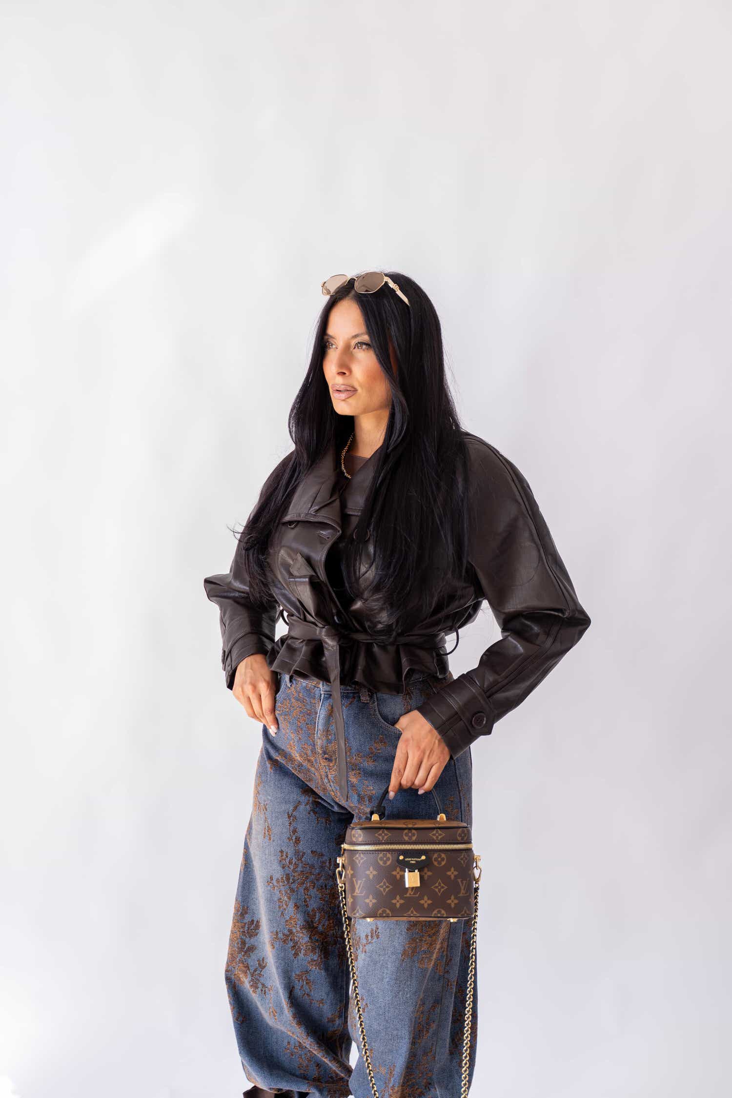 Giubbino Ecopelle Crop