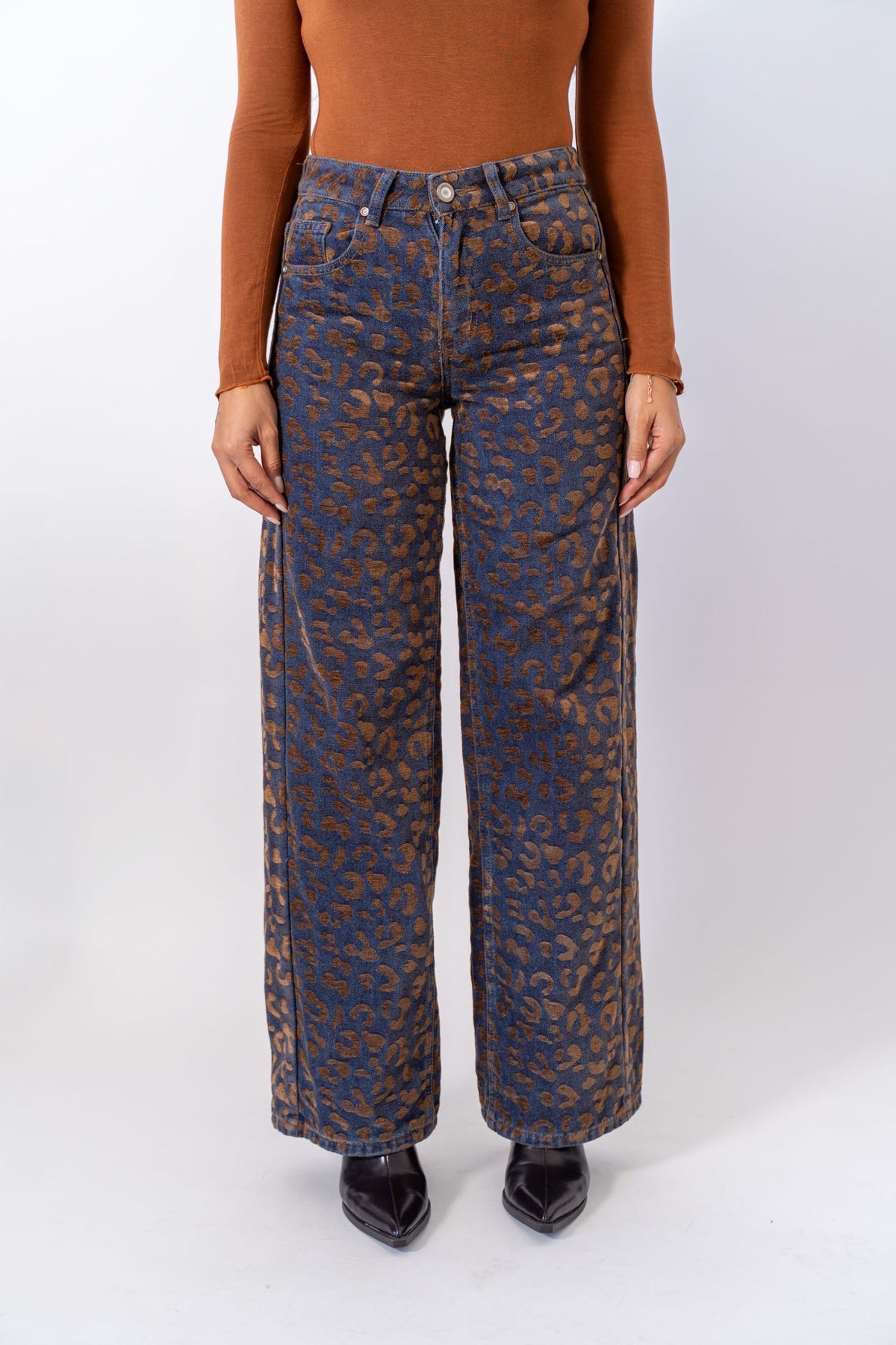 Jeans Leopard Velvet