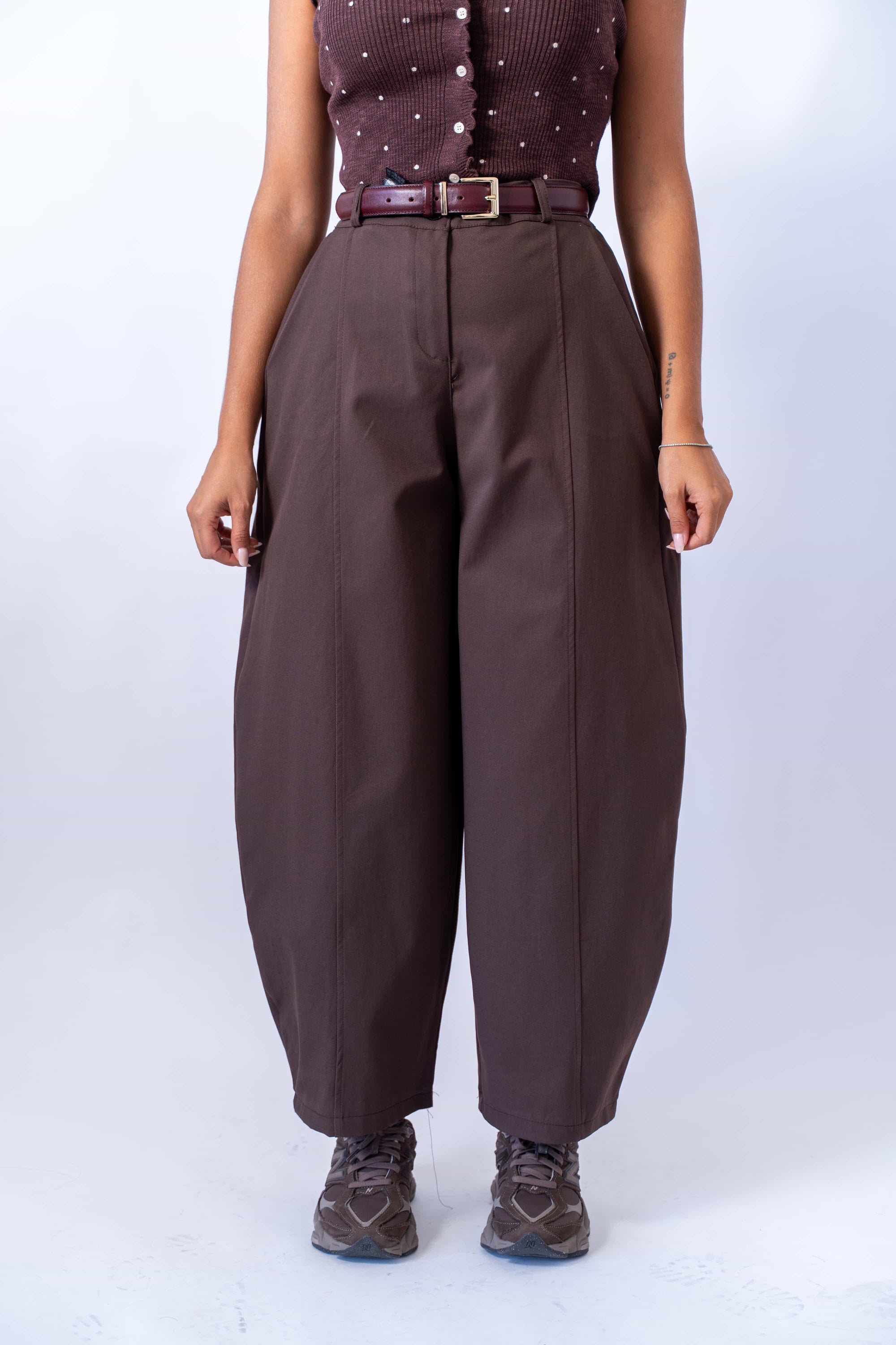 Pantalone Balloon Line Brown