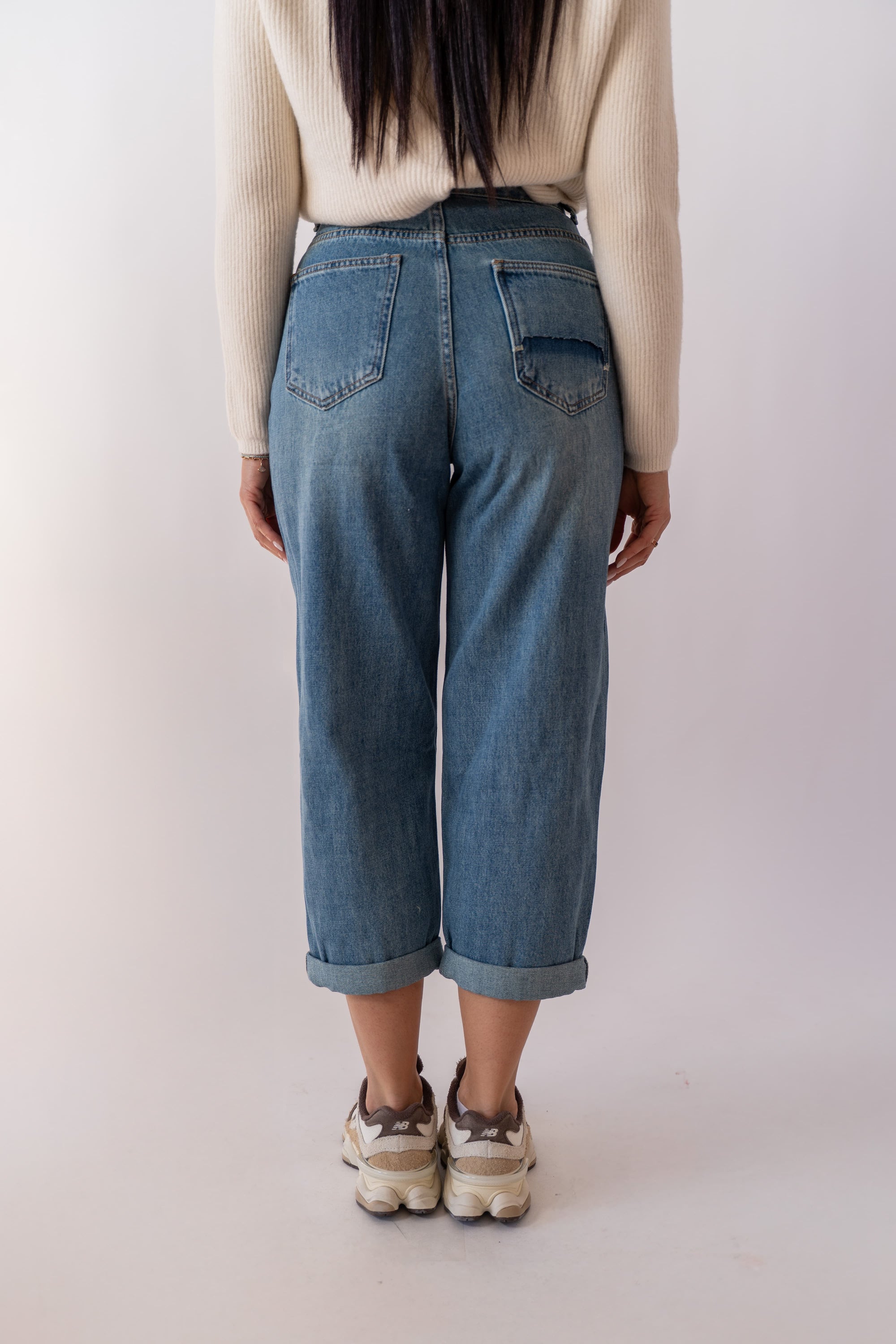 Jeans Slouchy Denim Blu