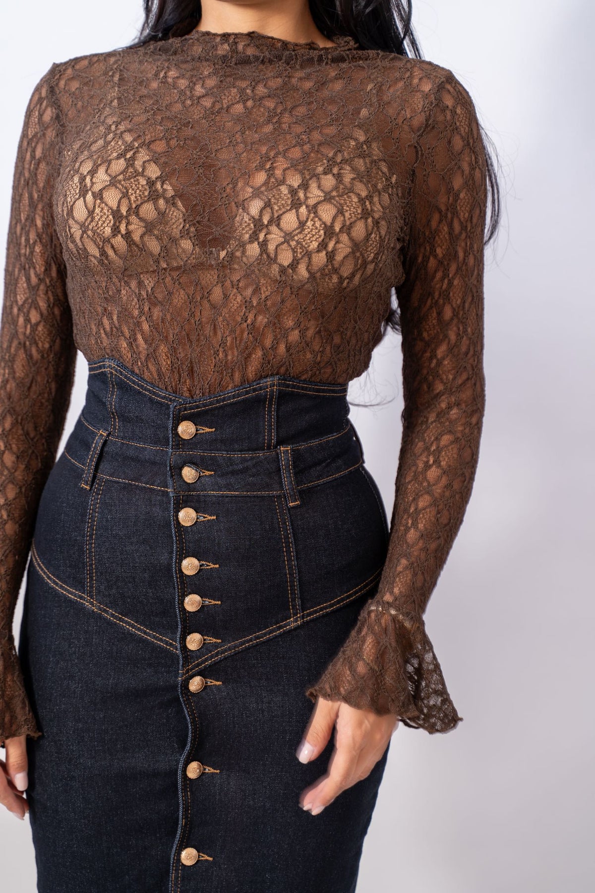 Maglia Lace Brown