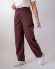 Pantalone Basic Bordeaux - Stylish Moda