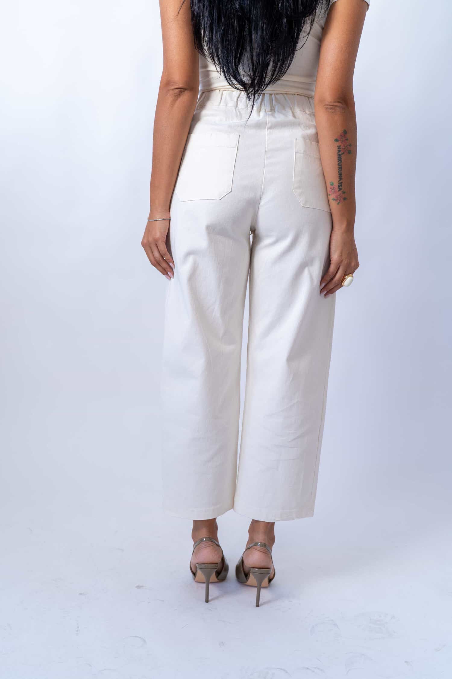 Pantalone Slouchy Cream