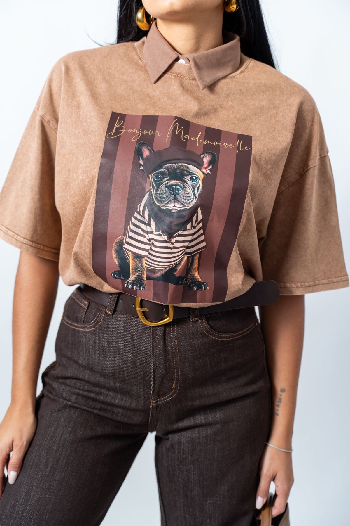 T-Shirt Bull Camel