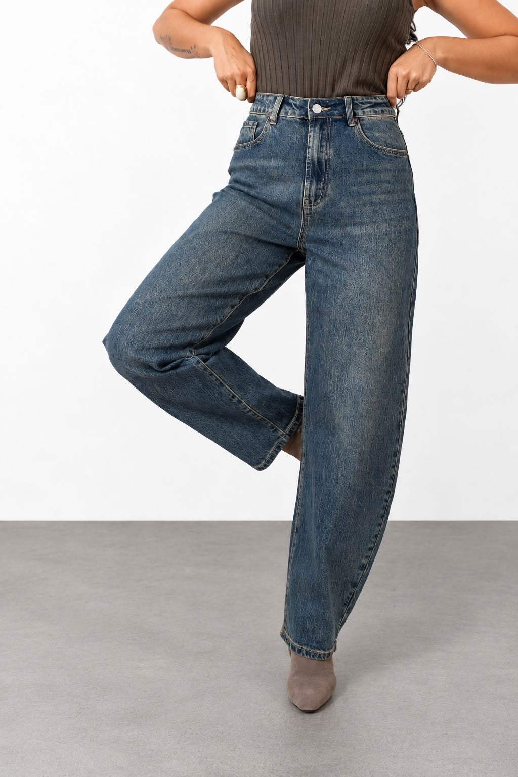 Jeans Ballon Dark Denim