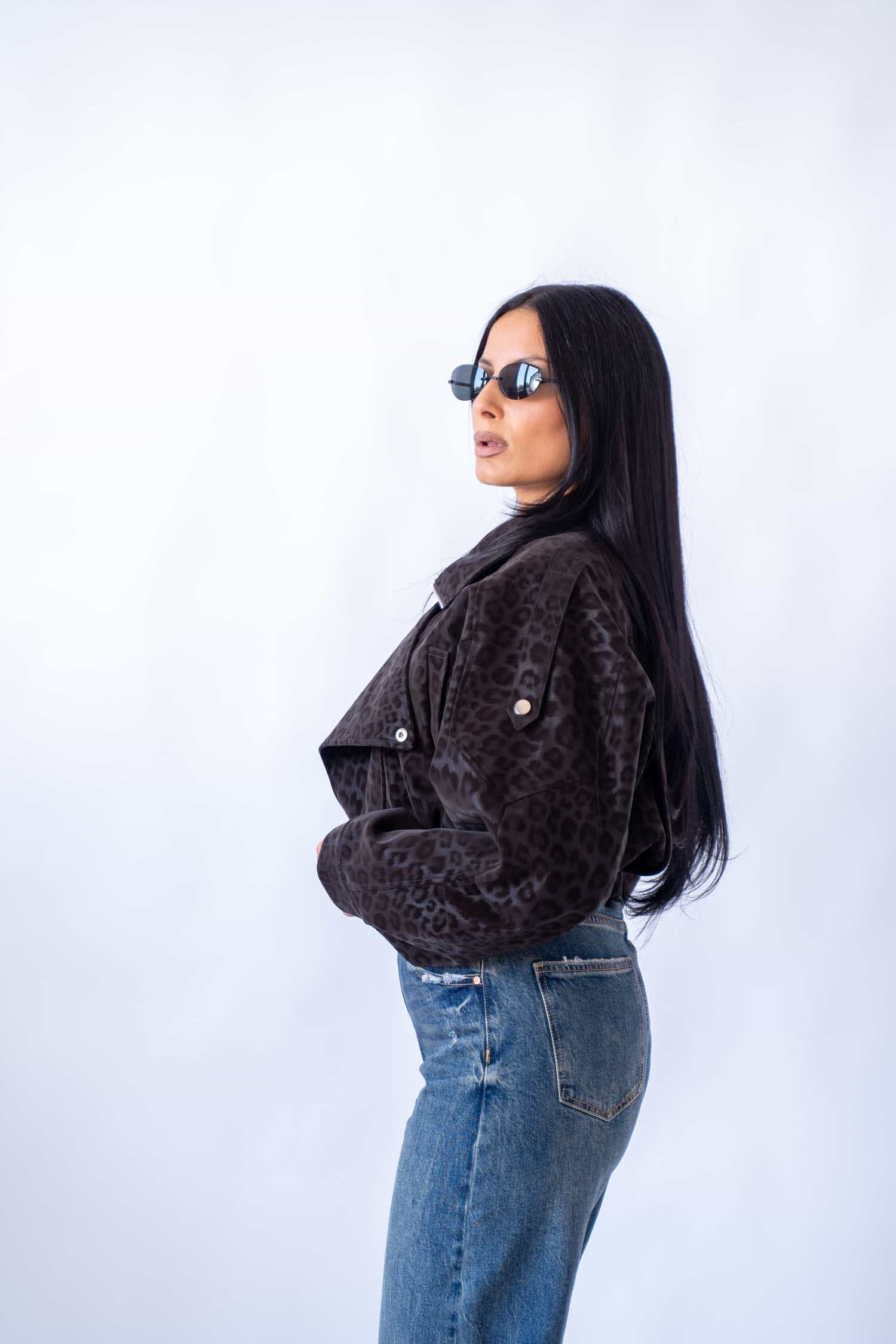 Chiodo Crop Maculato