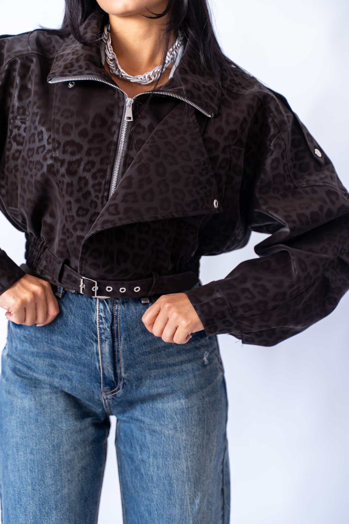 Chiodo Crop Maculato