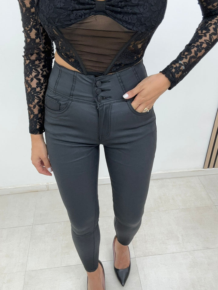 Skinny Bustino Ecopelle