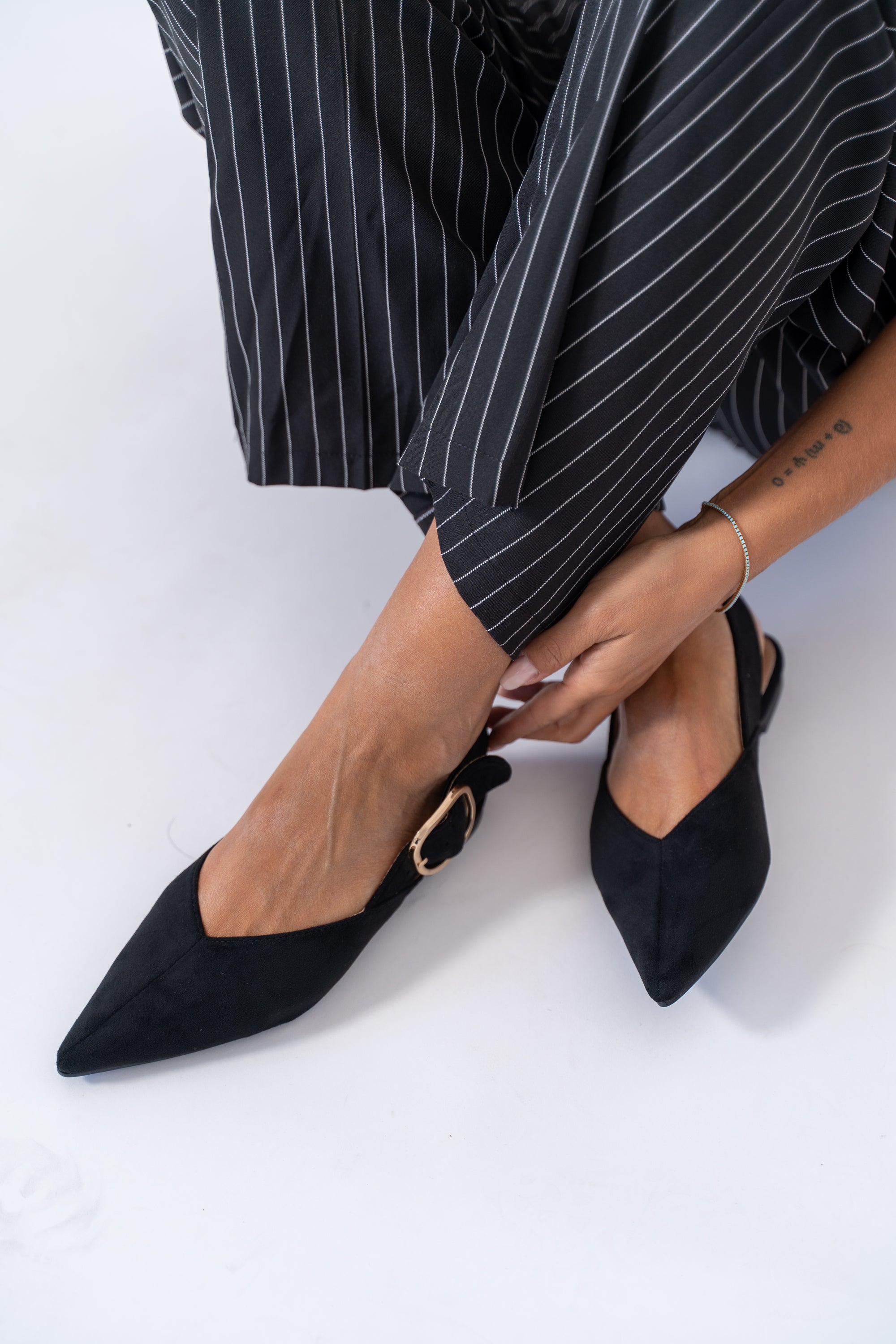 Ballerina Slingback Ecocamoscio