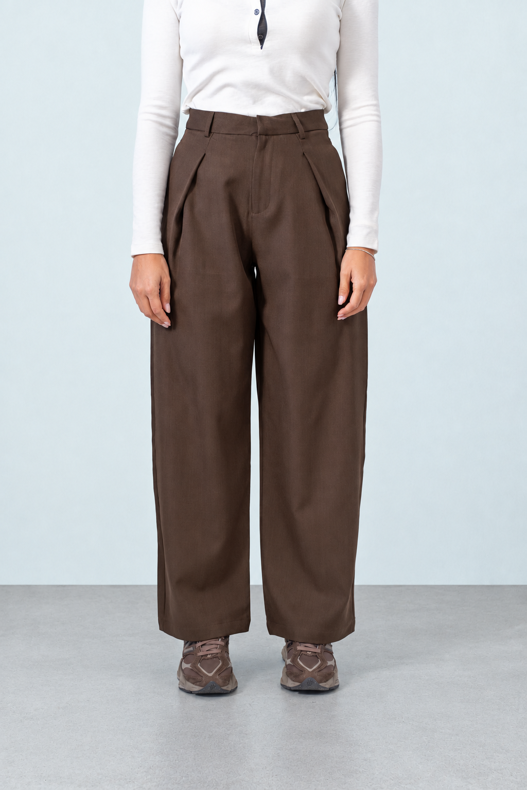 Pantalone Wide Brown