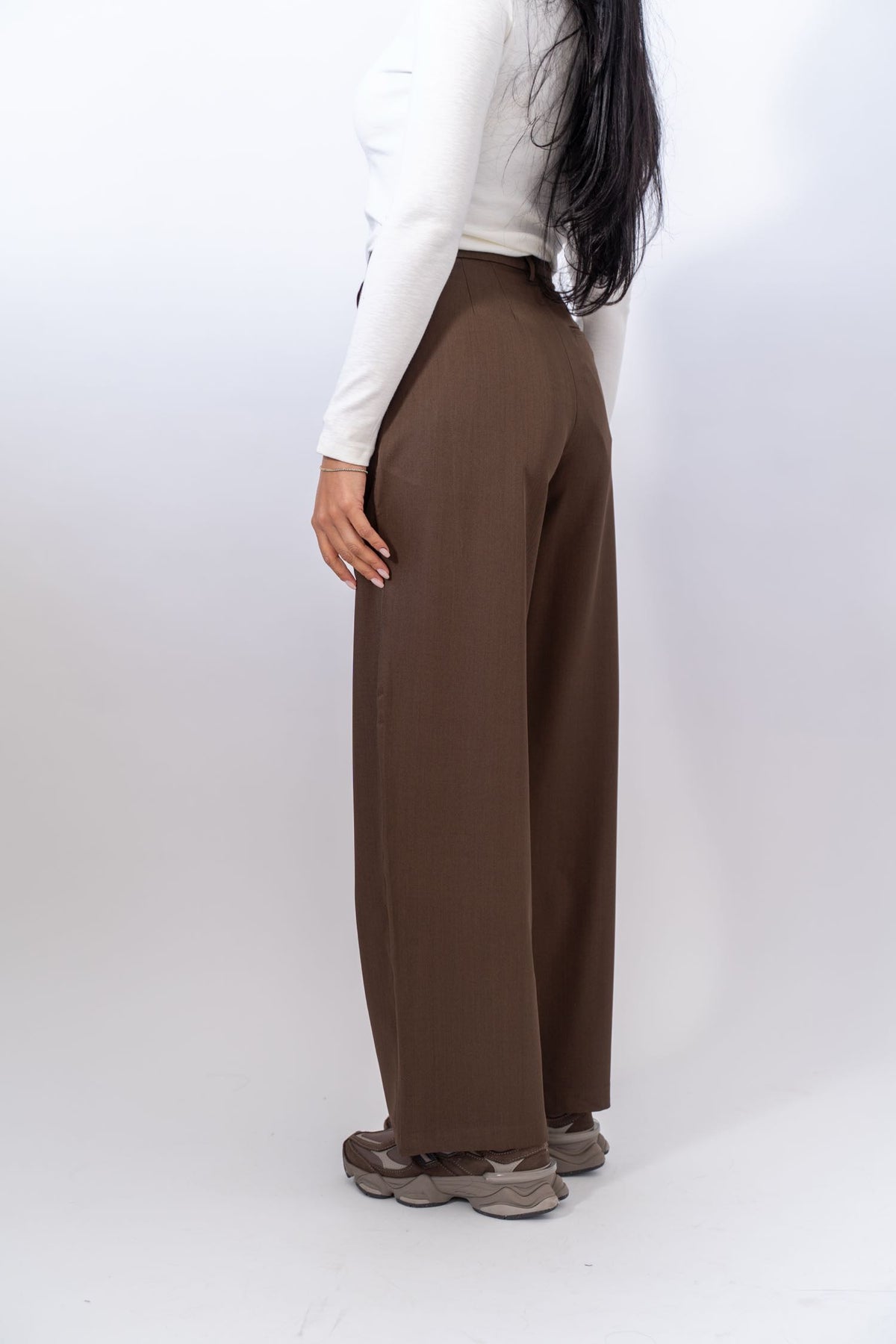 Pantalone Wide Brown