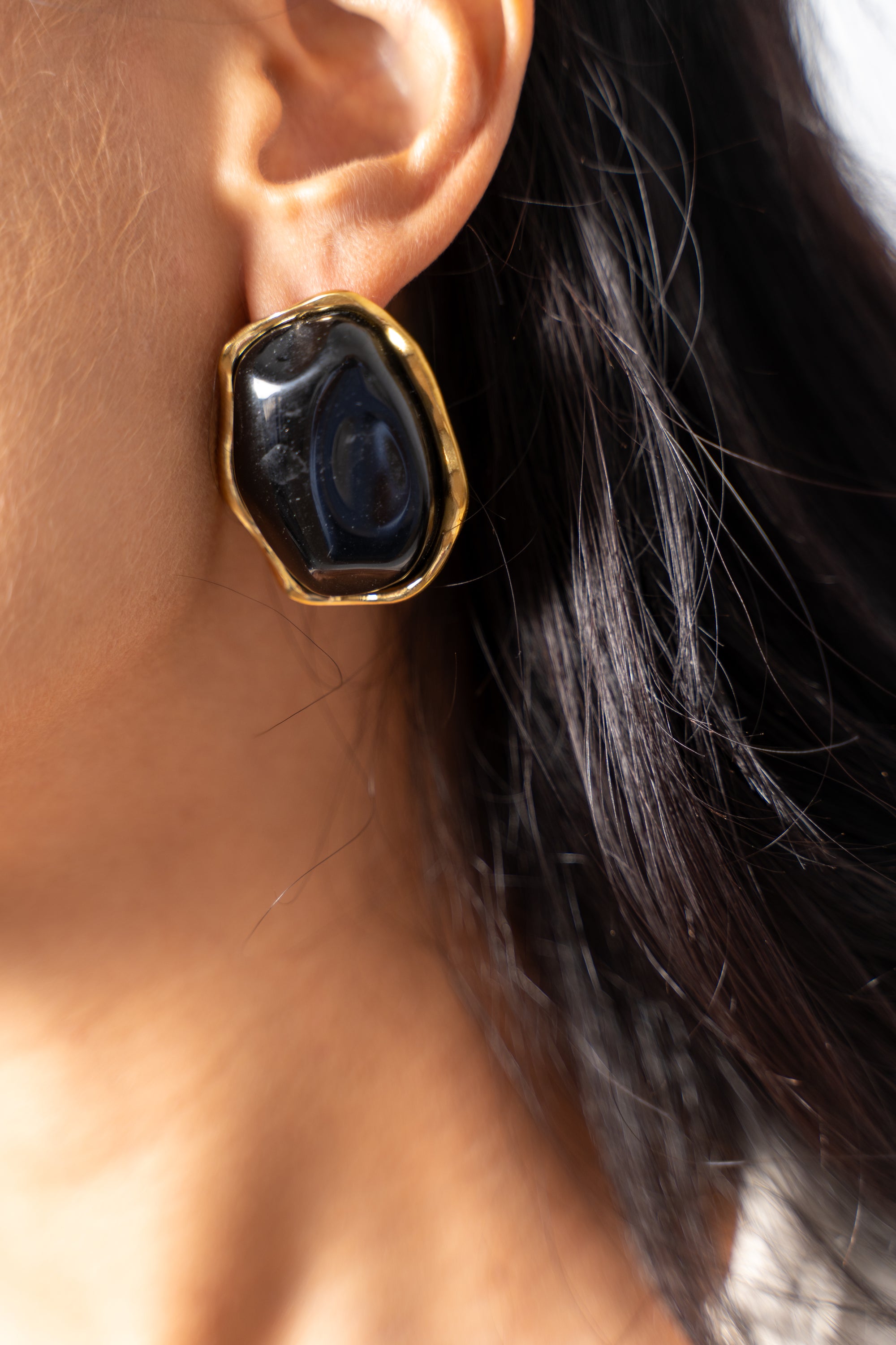 Orecchini Gold Black