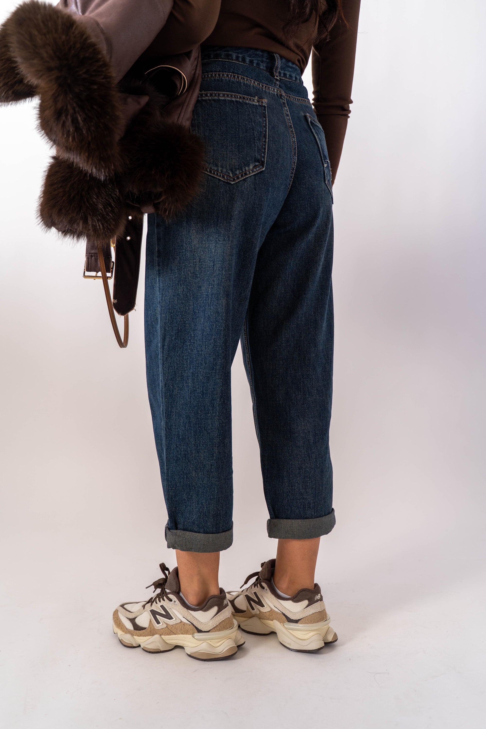 Jeans Slouchy Denim Blu