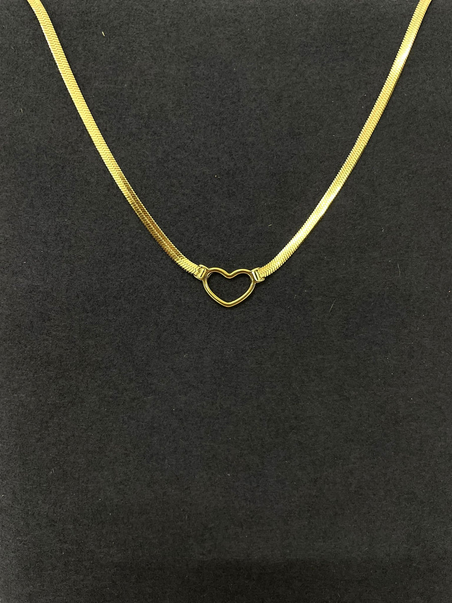 Collana Snake Con Cuore