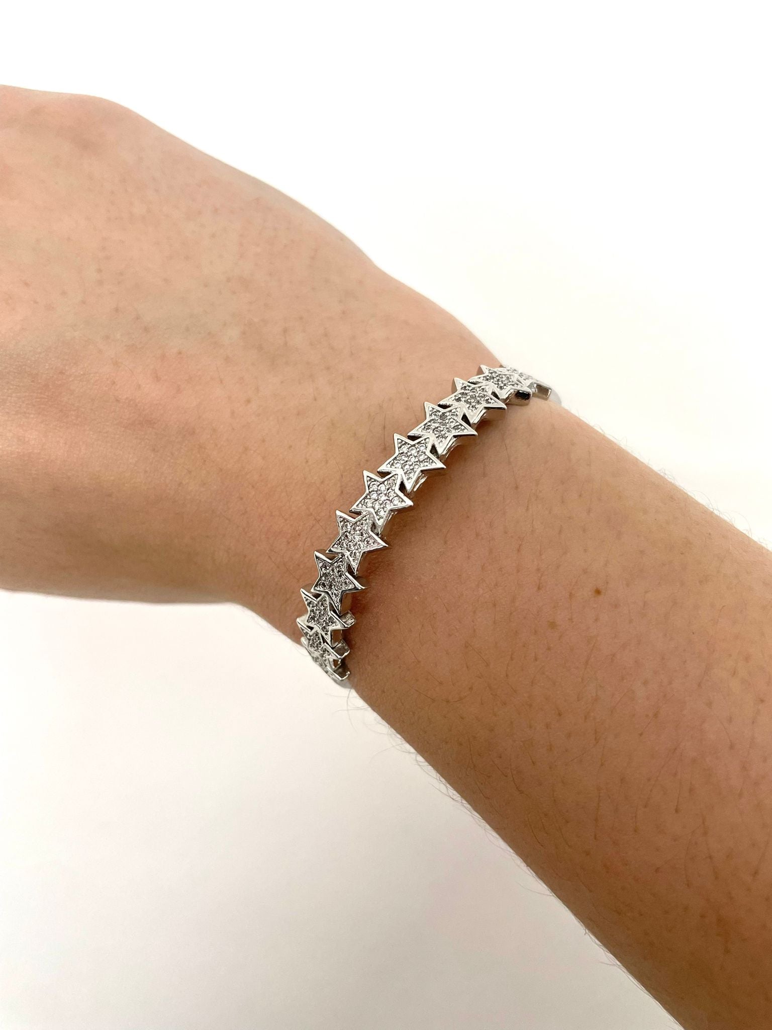 Bracciale Rigido Con Stelle