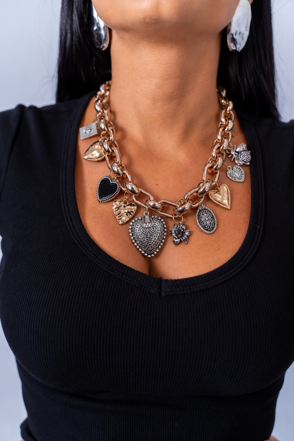 Collana Catena Big Heart