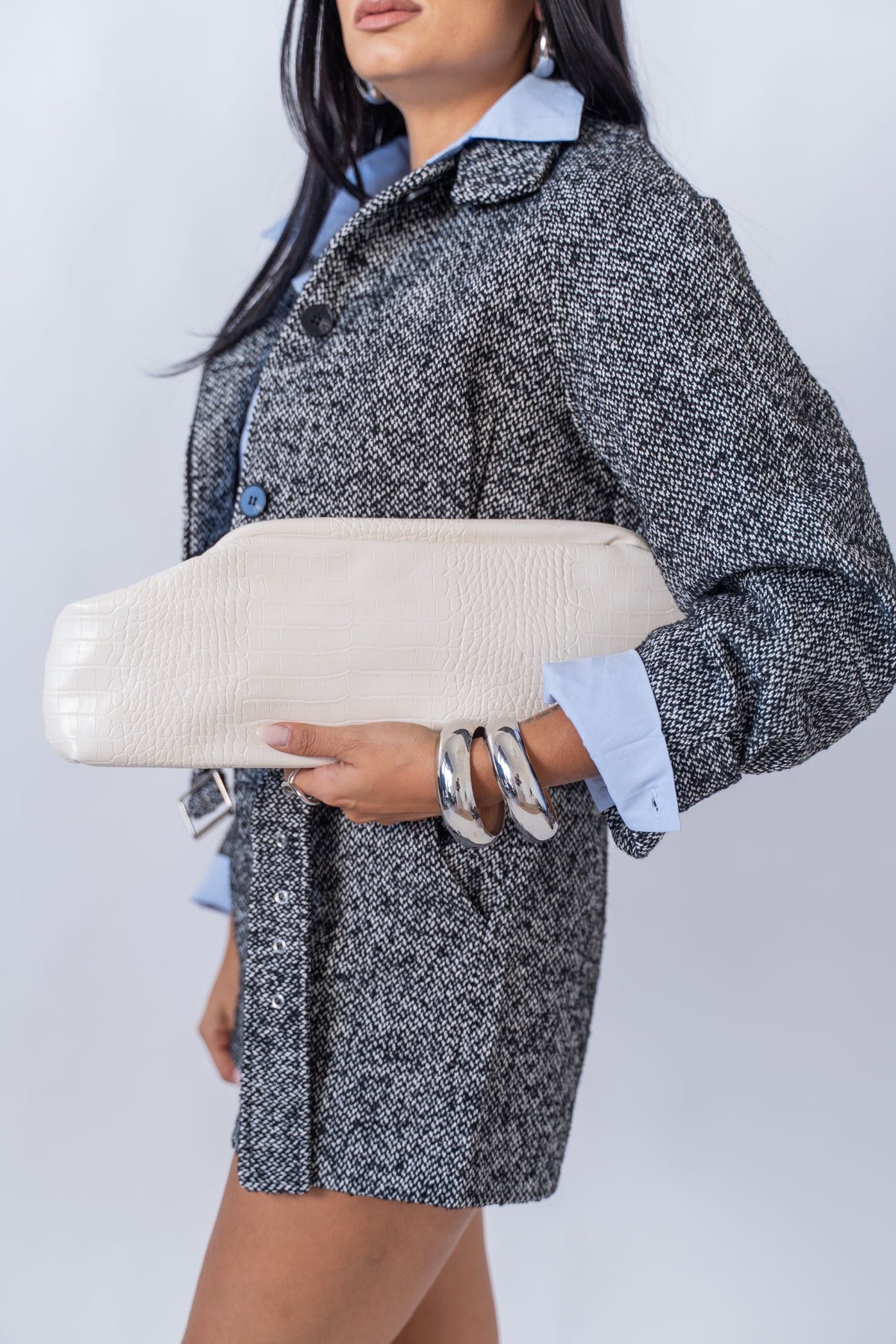 Borsa Baguette In Ecopelle