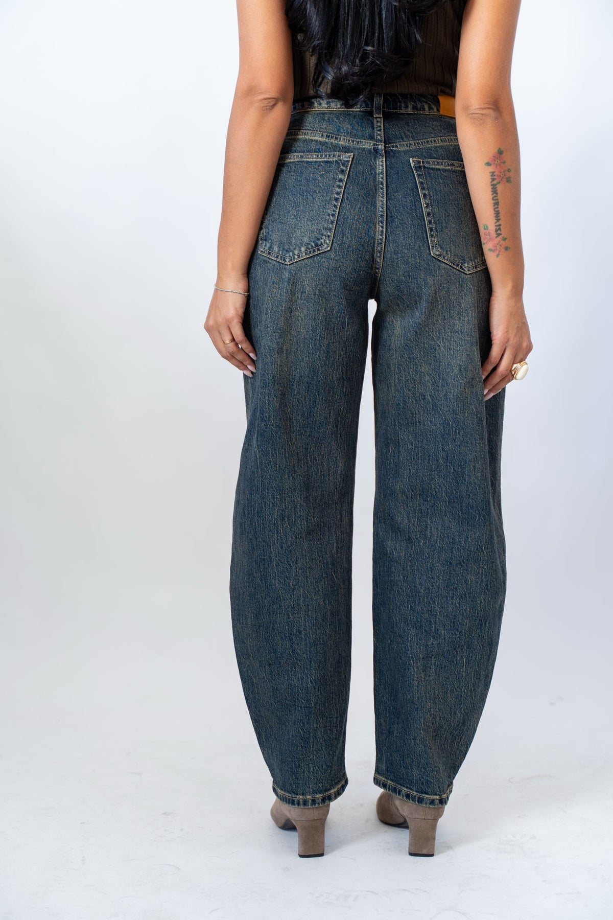 Jeans Ballon Dark Denim