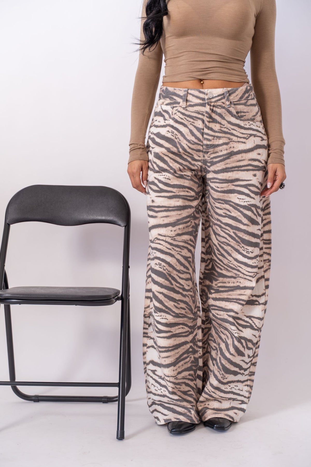Jeans Wide Leg Tiger