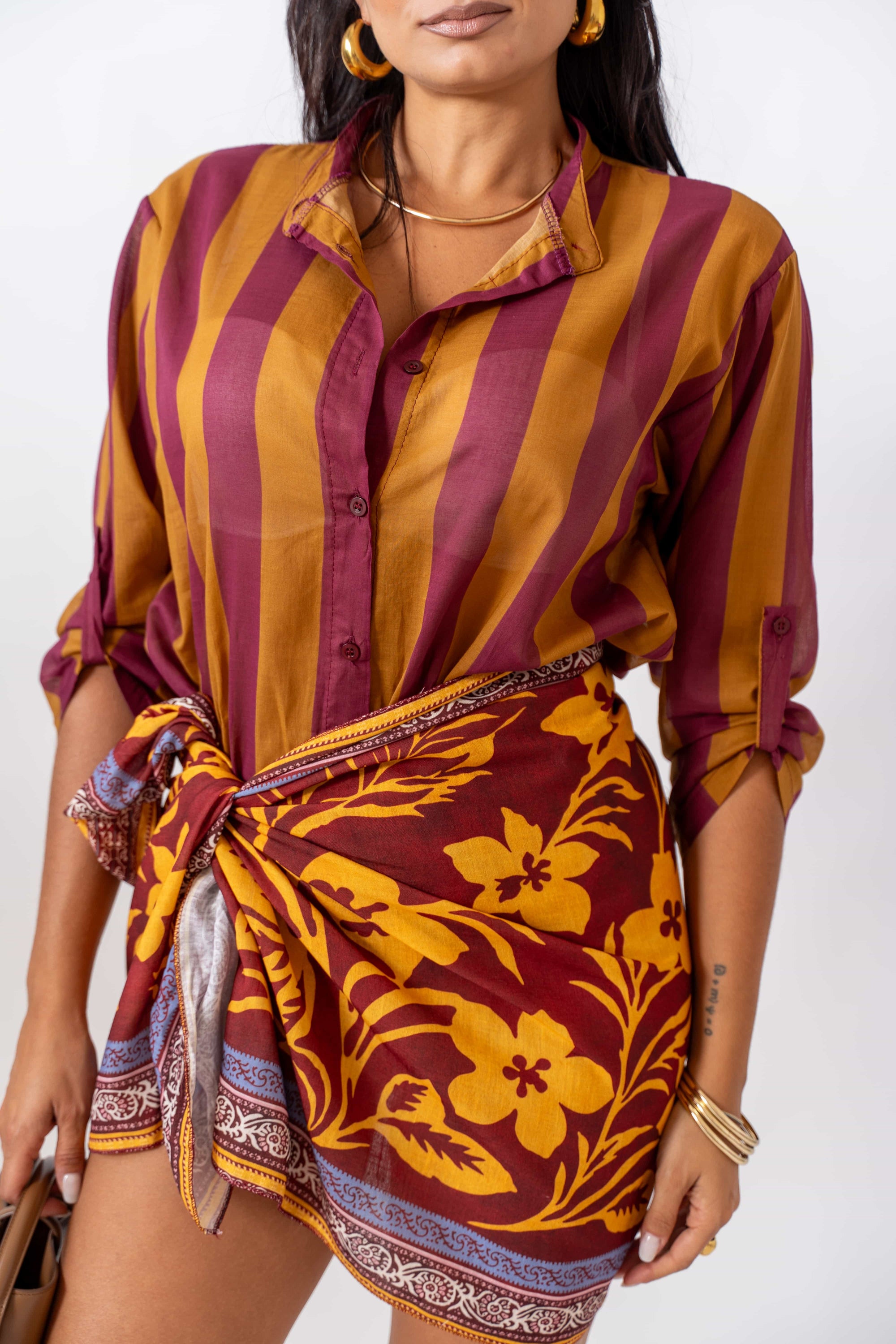 Camicia Line Bordeaux
