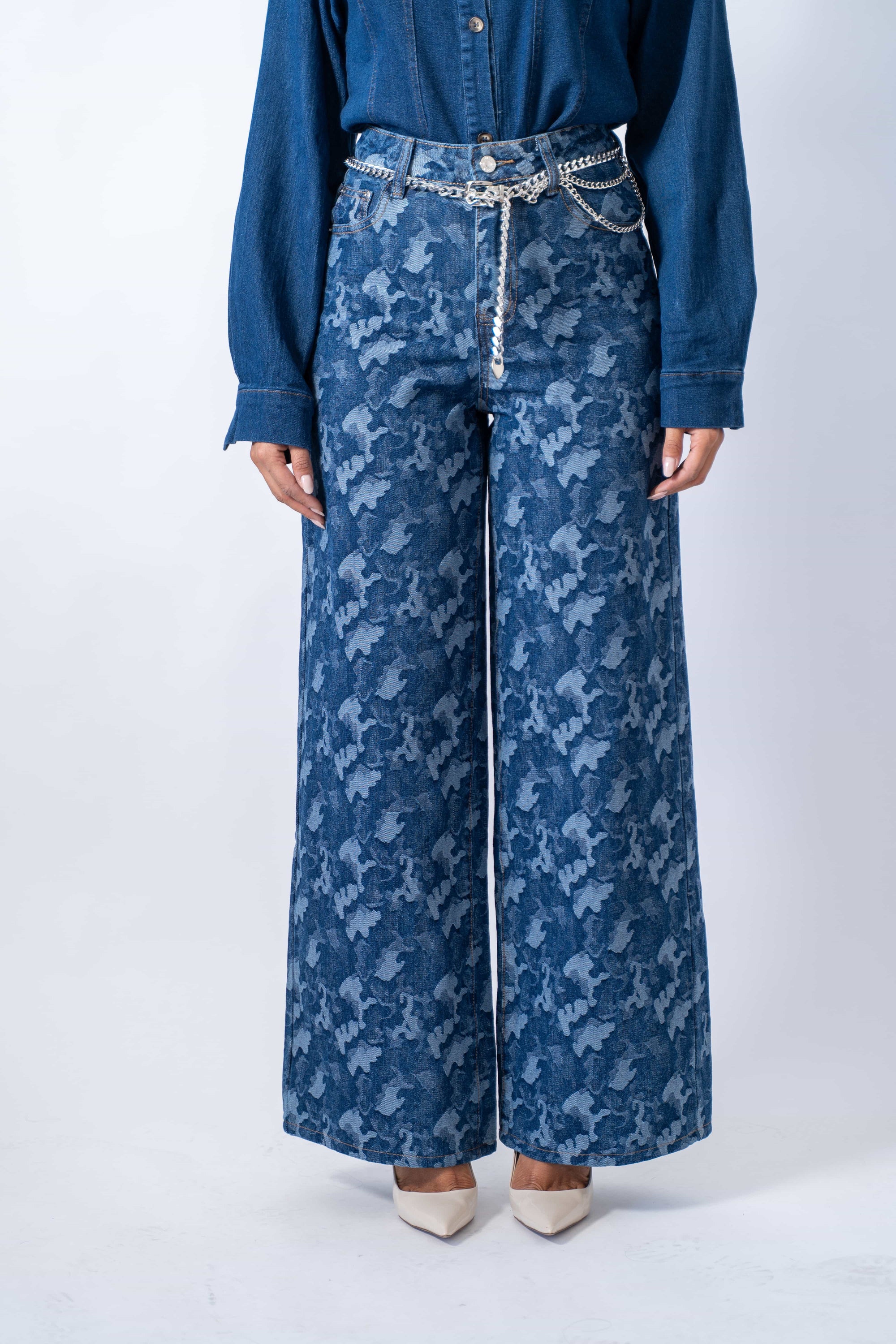 Jeans Patch Gamba Dritta
