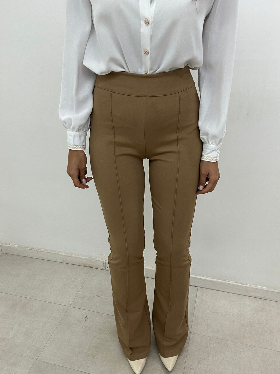 Pantalone Vita Alta A Zampa