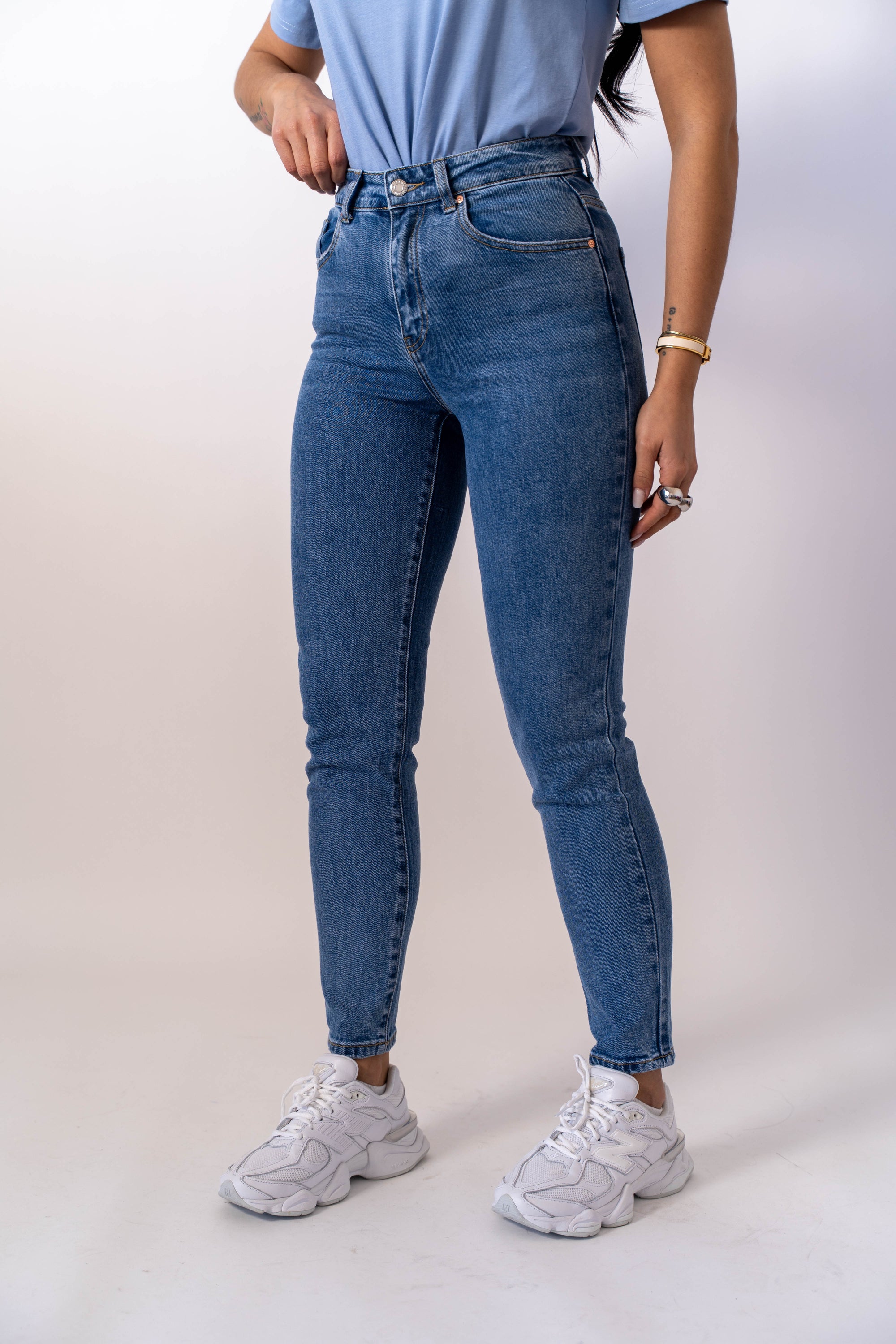 Jeans Mom Denim Blu - Stylish Moda