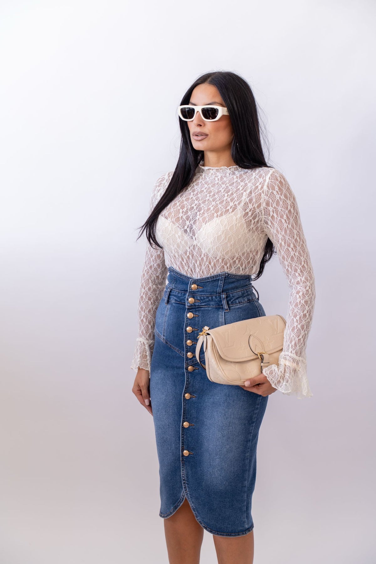 Maglia Lace Withe