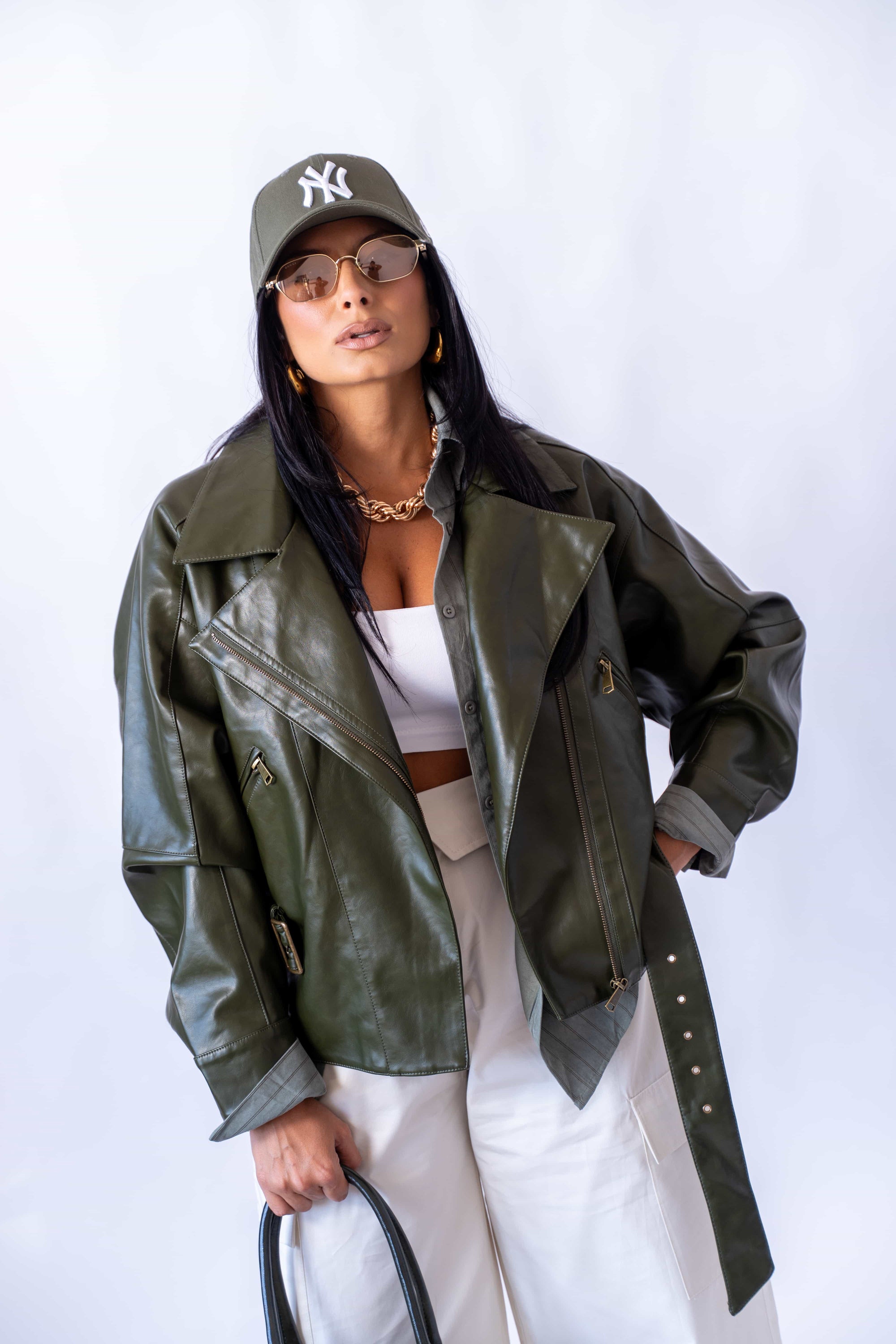 Giubbino Ecopelle Green