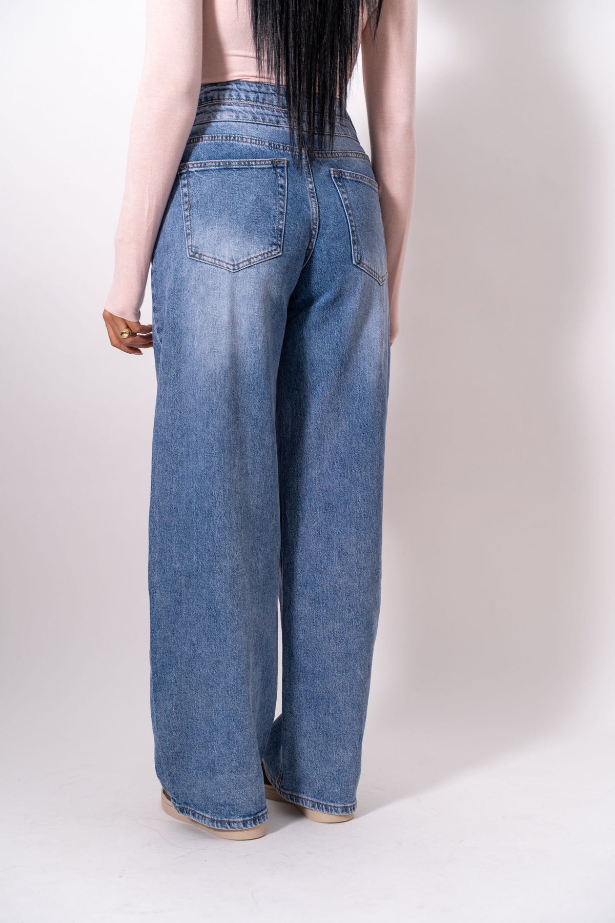 Jeans Wide Leg Light Denim
