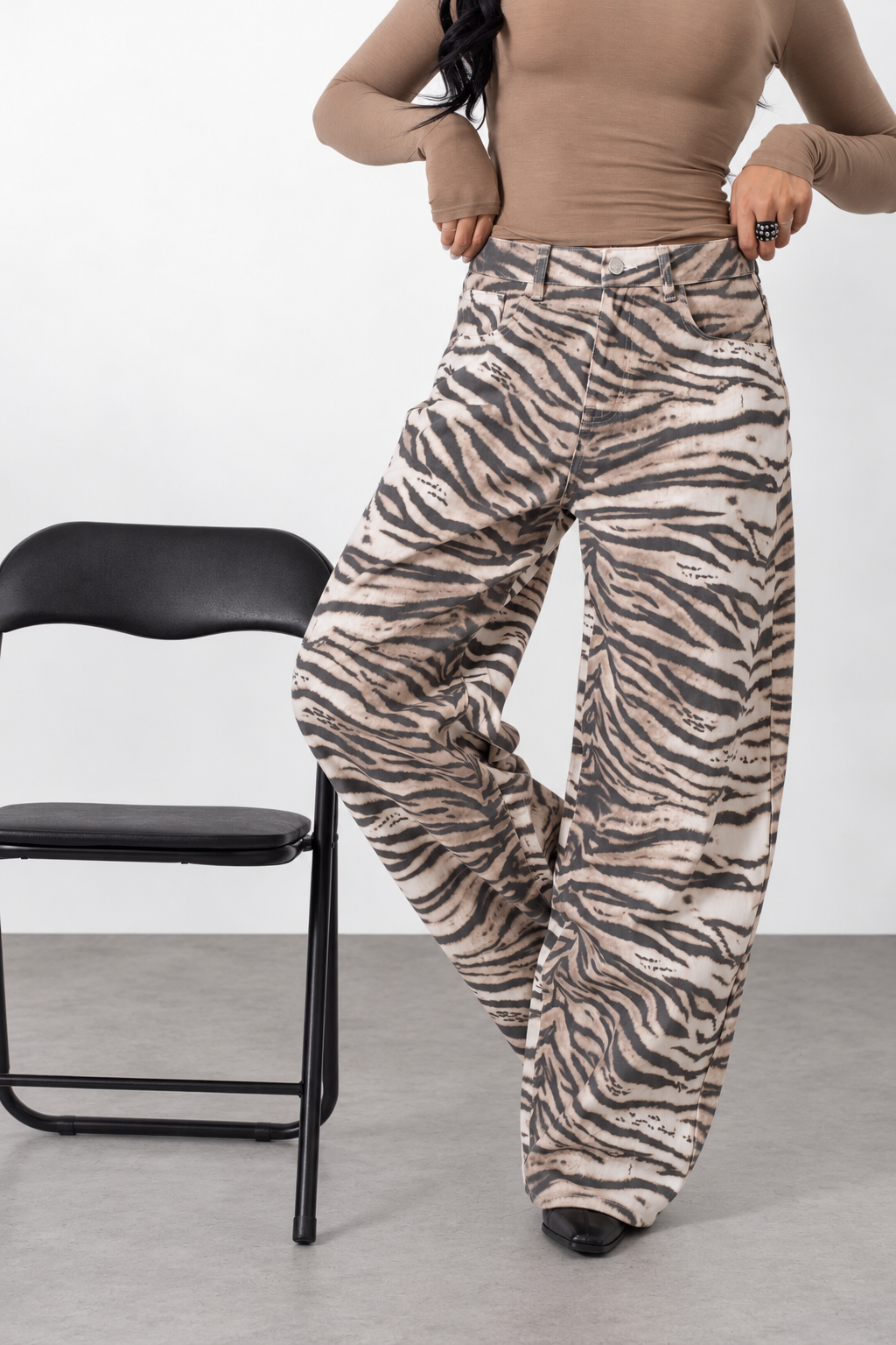 Jeans Wide Leg Tiger