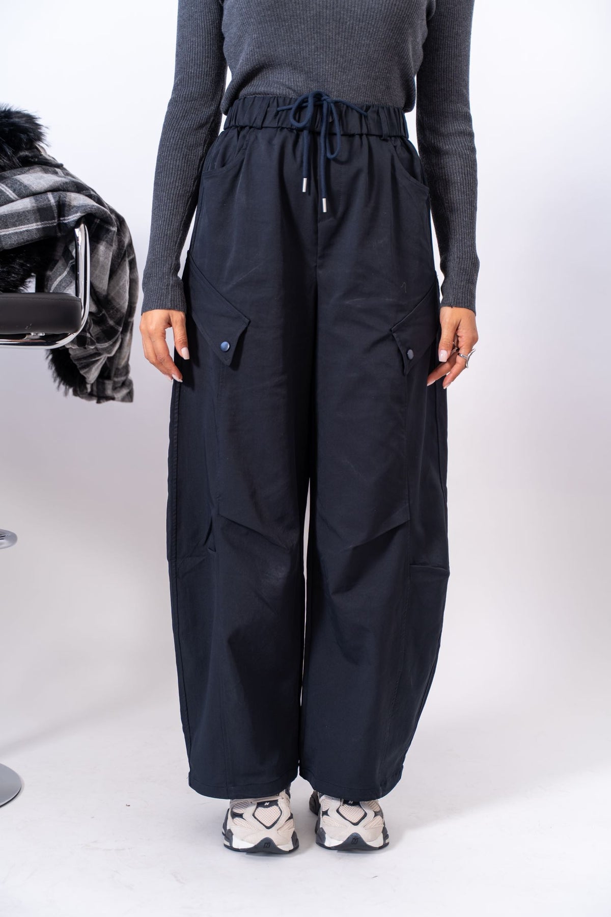Pantalone Slouchy Black