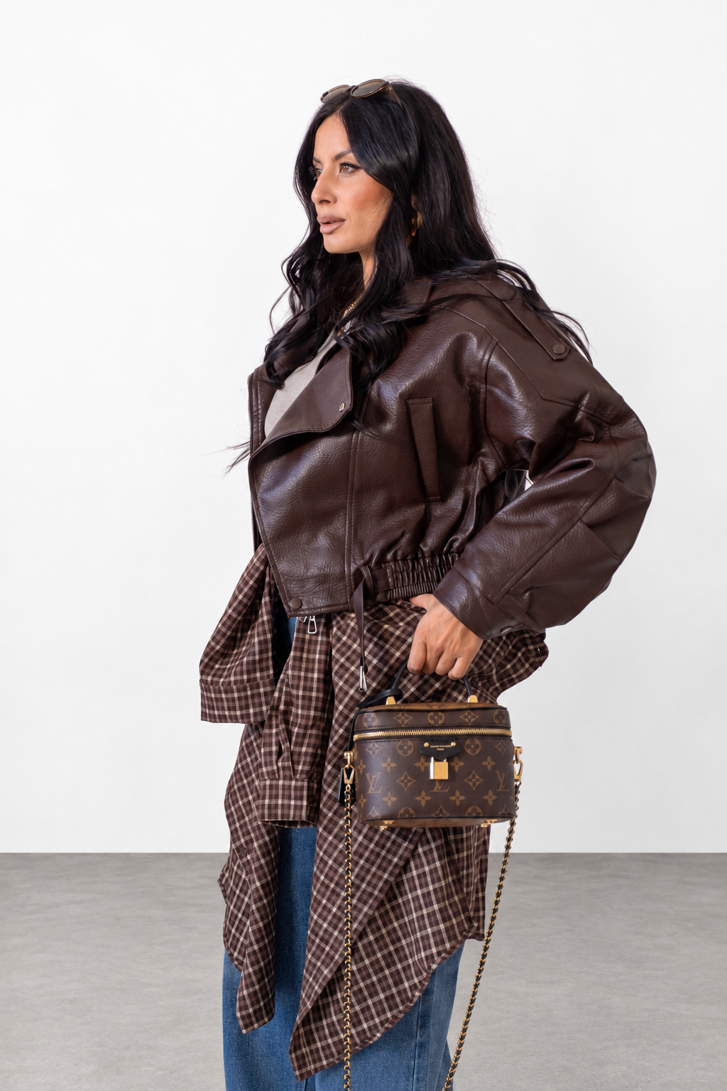 Chiodo Crop Brown