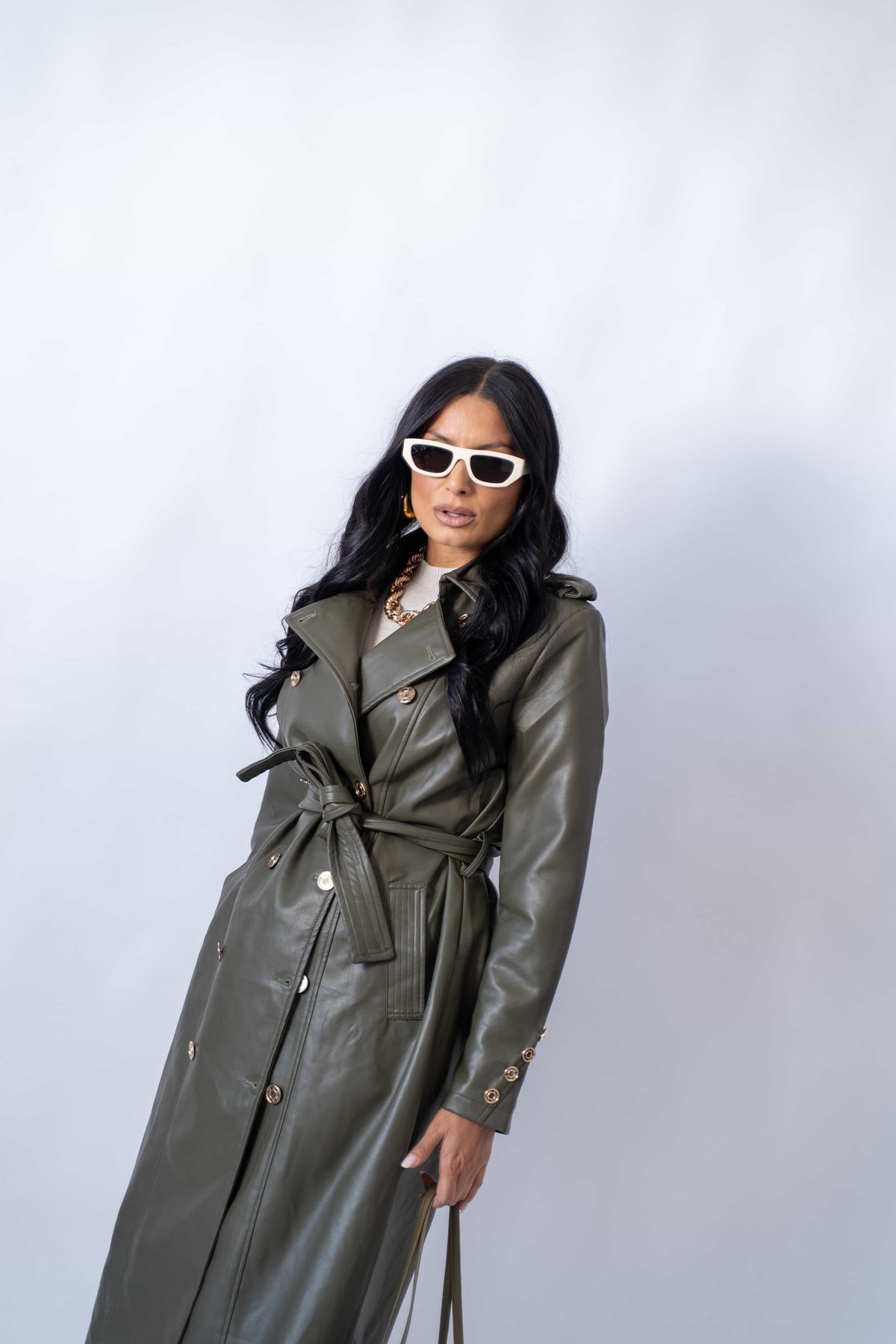Trench Long Green
