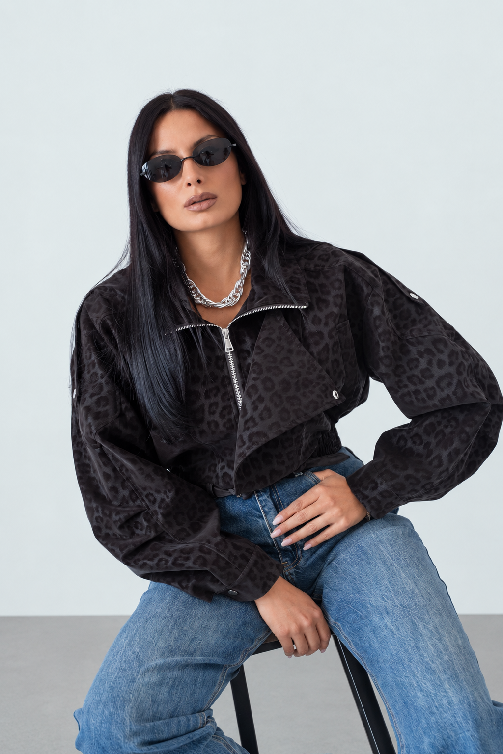 Chiodo Crop Maculato