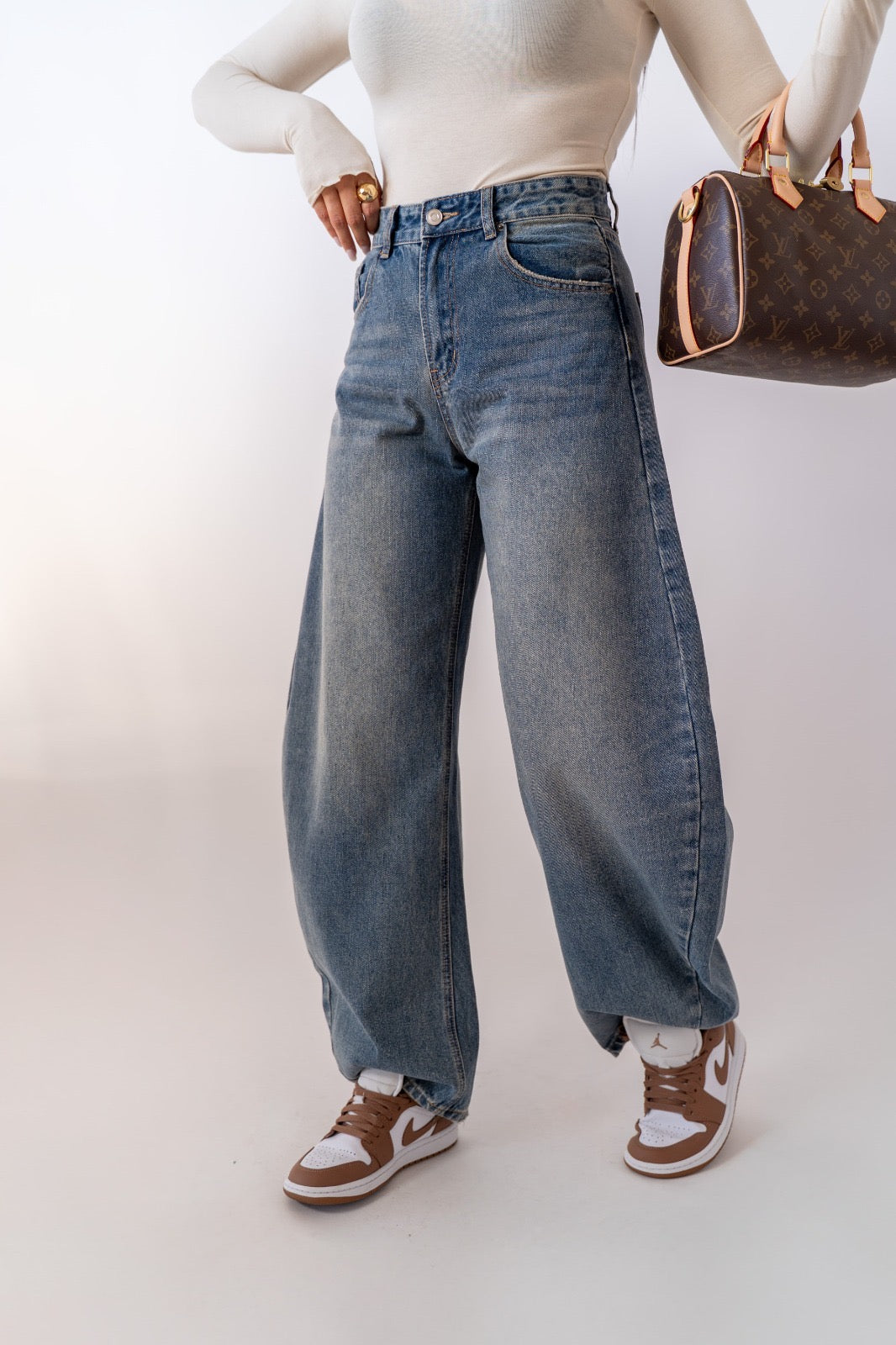 Jeans Balloon Denim Chiaro