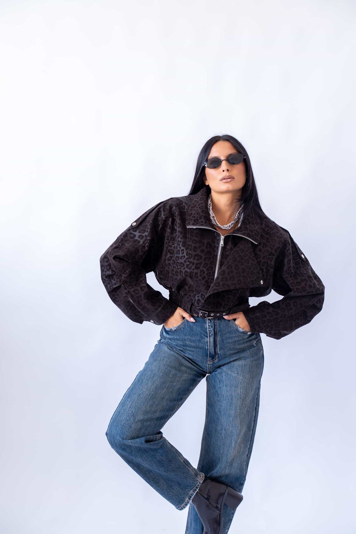 Chiodo Crop Maculato