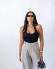 Top Crop Black