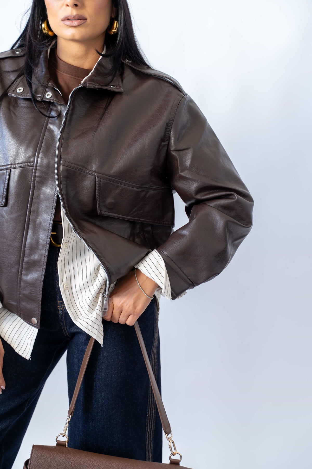 Giubbino Ecopelle Brown