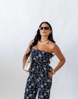 Coordinato Black Flowers