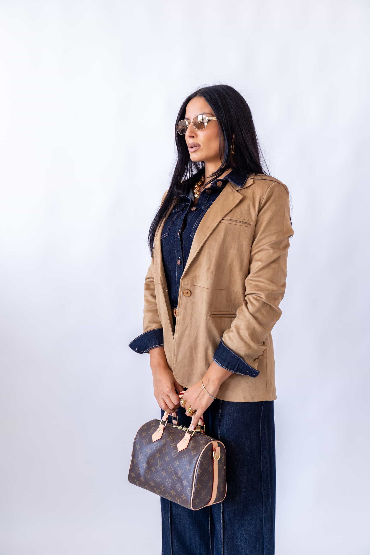 Giacca Eco camoscio Camel