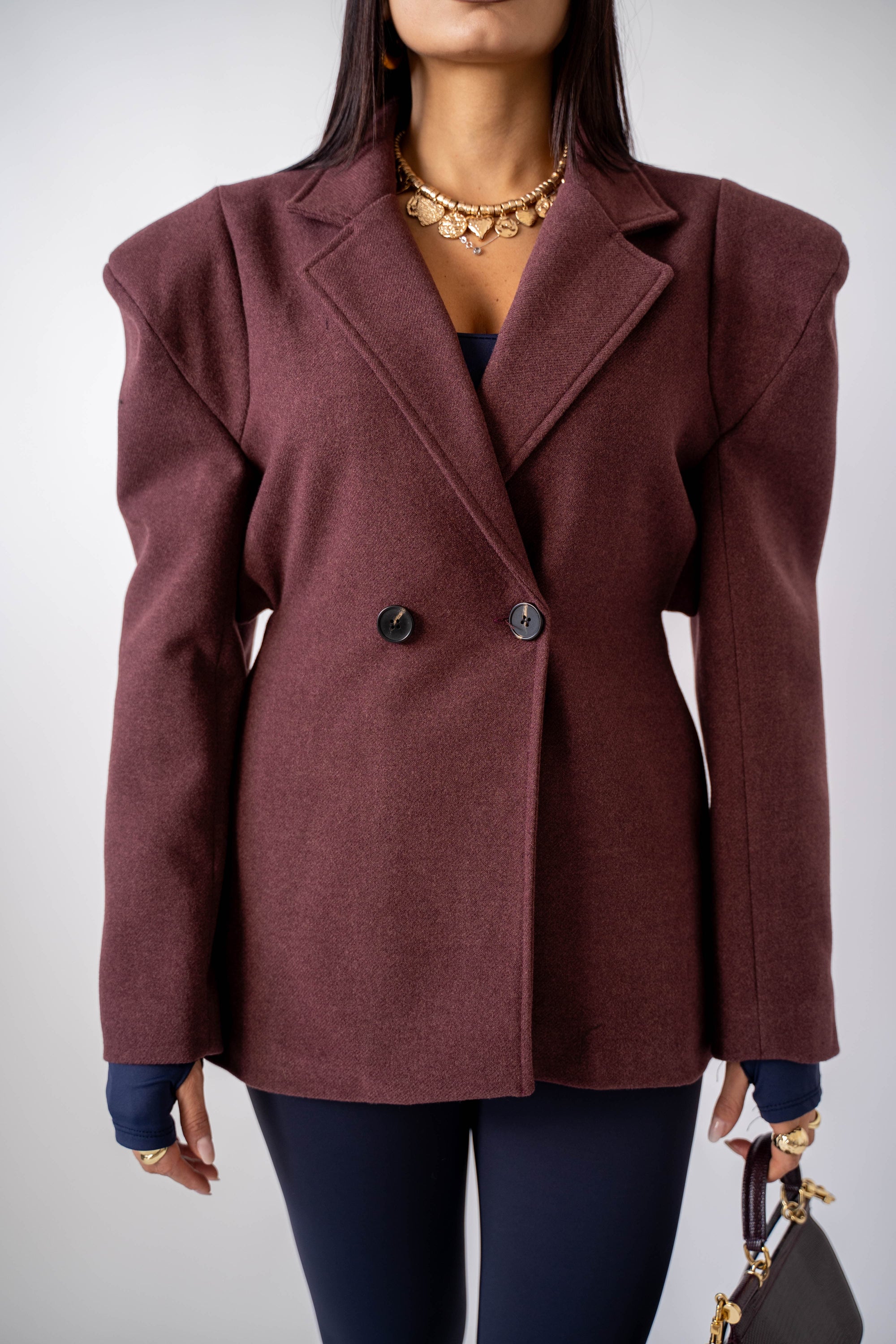 Giacca Doppiopetto Borgogna