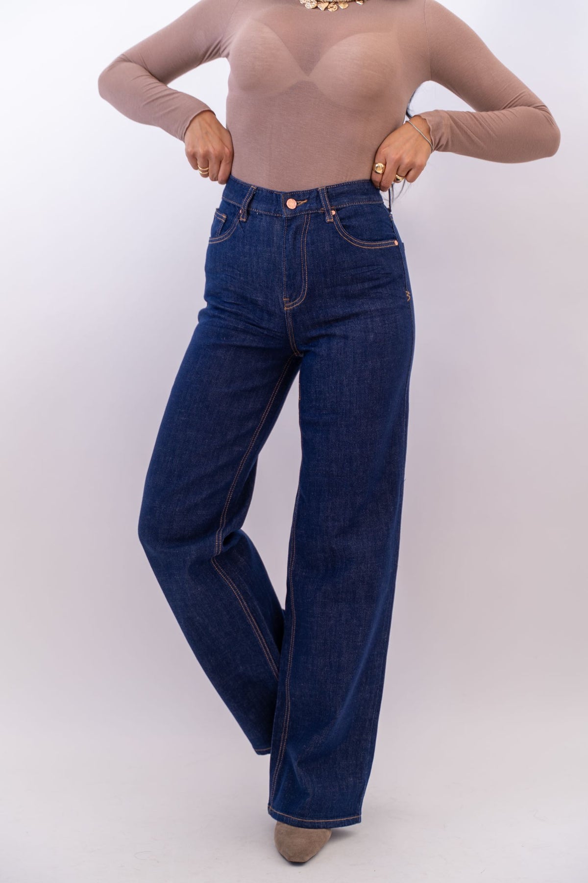 Jeans Wide Dark Denim