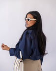 Trench Crop Blue Night